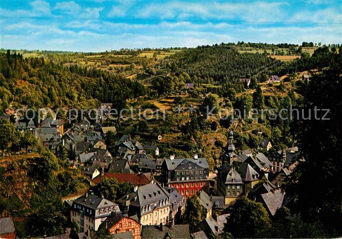 Monschau Montjoie NRW Panorama Blick auf die Stadt