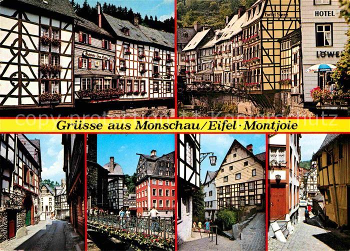 Monschau Montjoie NRW Altstadt Gasse Fachwerkhaeuser