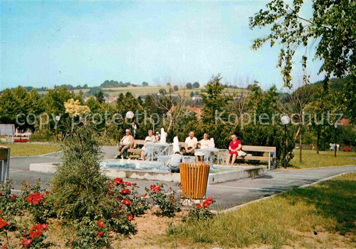 Bad Soden-Salmuenster Kurmittelhaus Anlage mit Koenig Heinrich Sprudel Heilbad