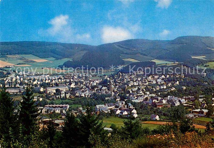 Bigge Panorama Blick auf Olsberg Kneipp und Luftkurort