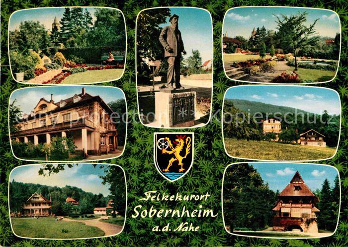Sobernheim Felkekurort an der Nahe Kurpark Kurhaus Denkmal Statue Wappen
