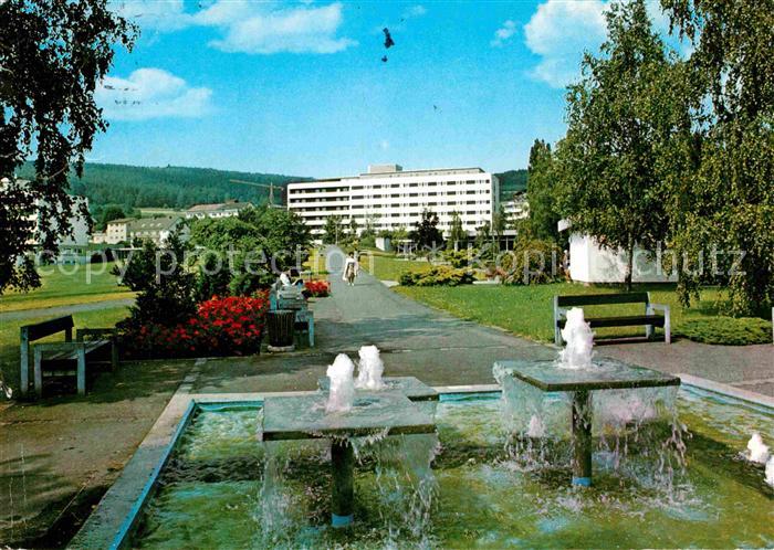 Bad Soden-Salmuenster Kurpark Wasserspiele Sanatorium