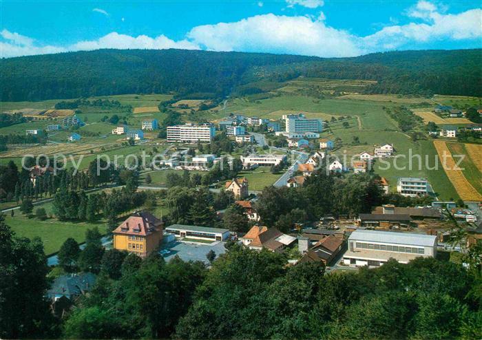 Bad Soden-Salmuenster Panorama Blick auf Sanatorien und Kurpark