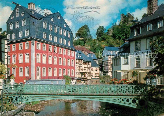 Monschau Montjoie NRW Rotes Haus Altstadt Cafe Hotel Ruine Haller
