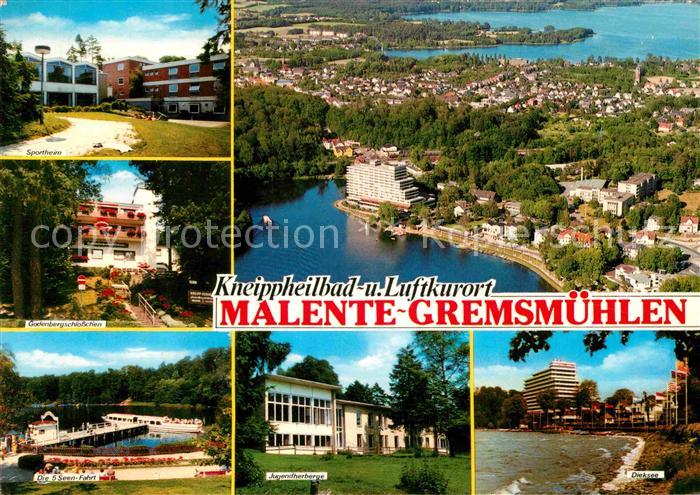 Malente-Gremsmuehlen Luftkurort Kneippheilbad Holsteinische Schweiz Fliegeraufna