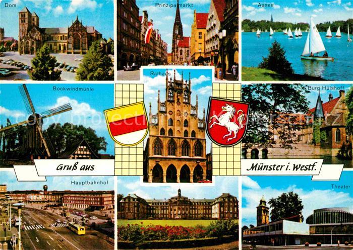 Muenster Westfalen Dom Prinzipalmarkt Aasee Burg Huelshoff Rathaus Bockwindmuehl