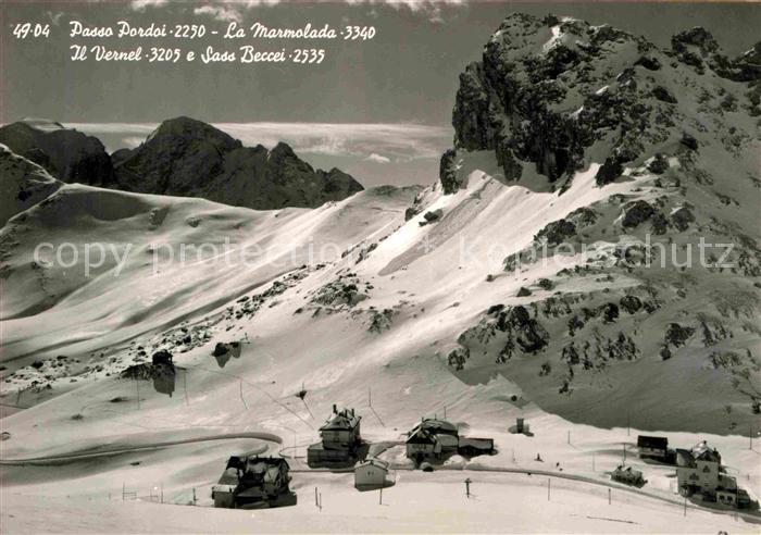 Passo Pordoi Marmolada Il Vernel e Sass Beccei Dolomiti