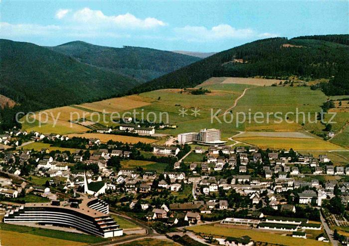 Willingen Sauerland Sauerlandstern Kurklinik Kneipp Kurort Fliegeraufnahme