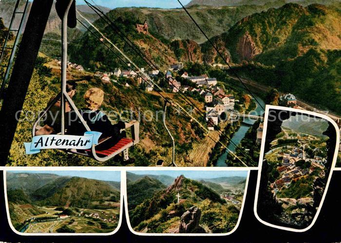 Altenahr Panorama Blick vom Sessellift Burg Are Campingplatz Weisses Kreuz Ahrta