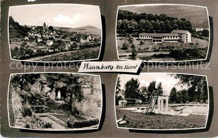 Naumburg Hessen Freibad Fliegeraufnahme