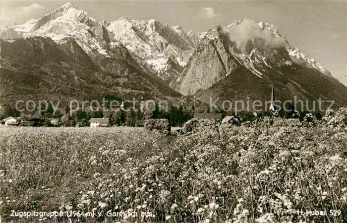 Zugspitze von Garmisch aus gesehen