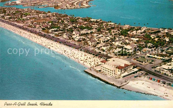 Pass A Grille Beach Fliegeraufnahme mit Strand