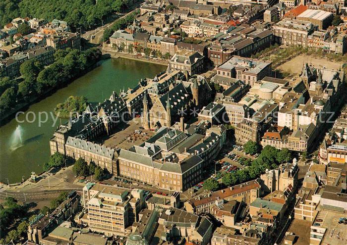Gravenhage Fliegeraufnahme Binnenhof met Ridderzaal