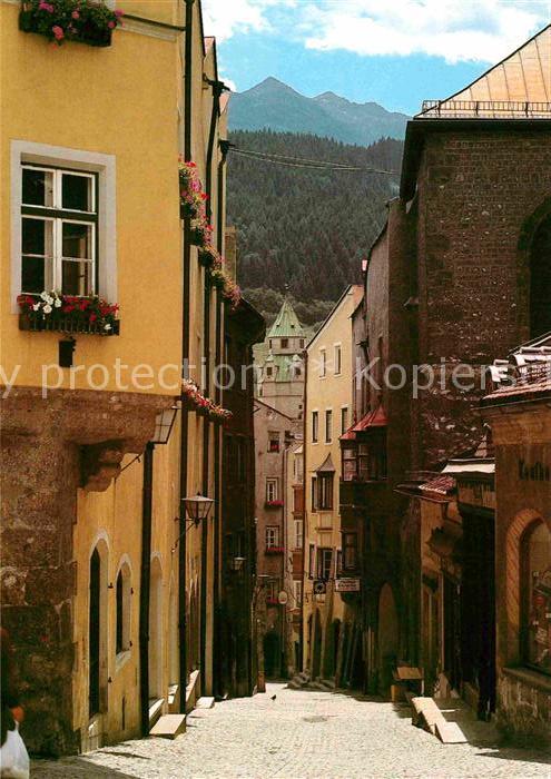 Hall Tirol Langer Graben mit Muenzturm