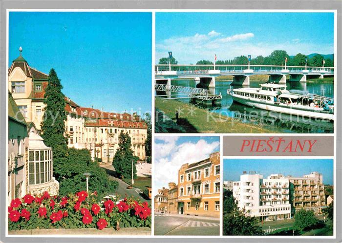 Piestany Hotel-Victoria-Regia Hotel-Edna Brueckenpartie