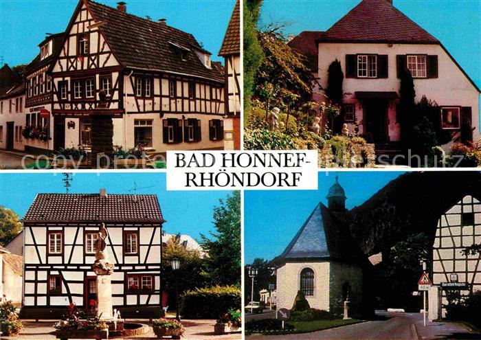 Rhoendorf Ziepches-Brunnen Adenauer-Haus Statue Kapelle