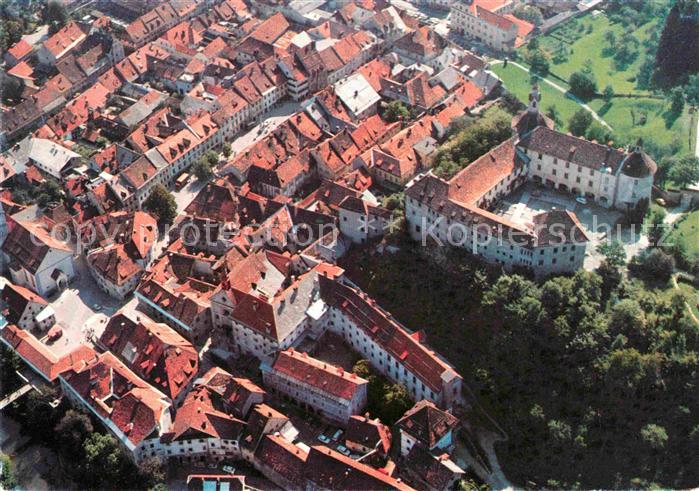 Skofja Loka Sora Fliegeraufnahme