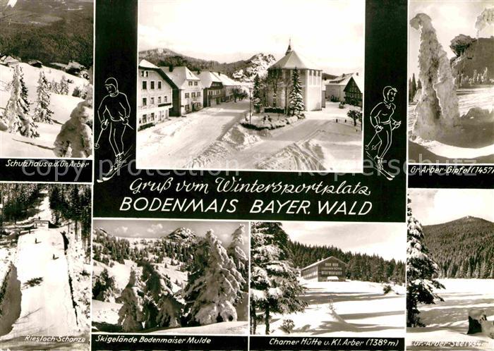 Bodenmais Grosser Arber Schutzhaus Gipfel Chamer-Huette Riesloch-Schanze