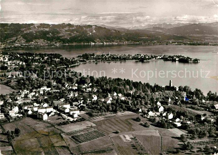 Lindau Bodensee Fliegeraufnahme Seepartie