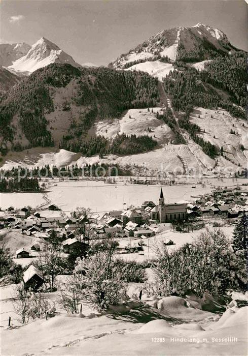 Hindelang Bad mit Rotspitze udn Imgergerhorn Hornlift