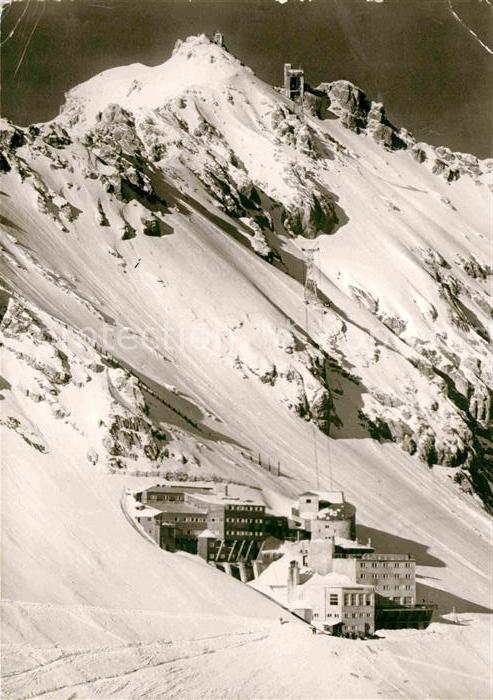 Zugspitzbahn Hotel Schneefernerhaus Gipfelbahn und Gipfelstation Zugspitze