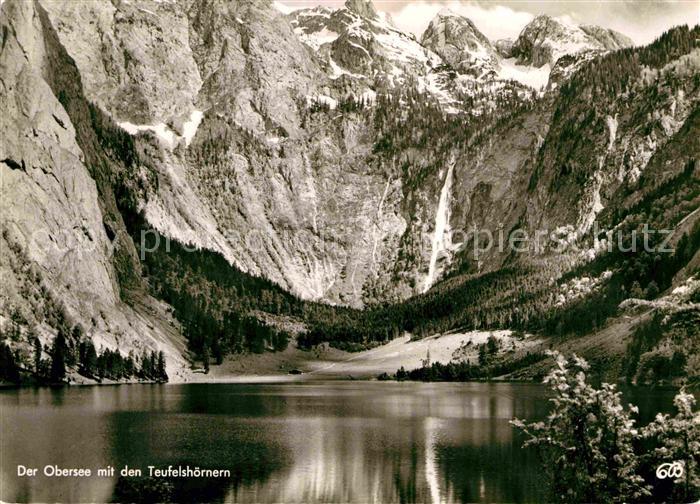 Obersee Koenigssee mit Teufelshoernern