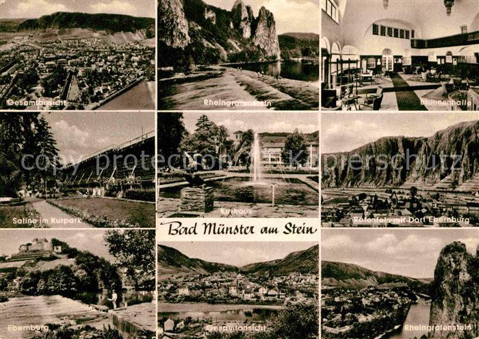 Bad Muenster Stein Ebernburg Fliegeraufnahme Saline Kurpark Ebernburg Rheingrafe