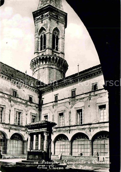Perugia Campanile e Chiostor della Chiesa di S. Pietro