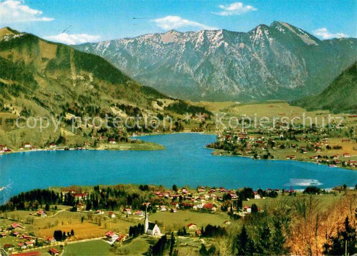 Bad Wiessee Fliegeraufnahme Rottach-Egern mit Bodenschneid