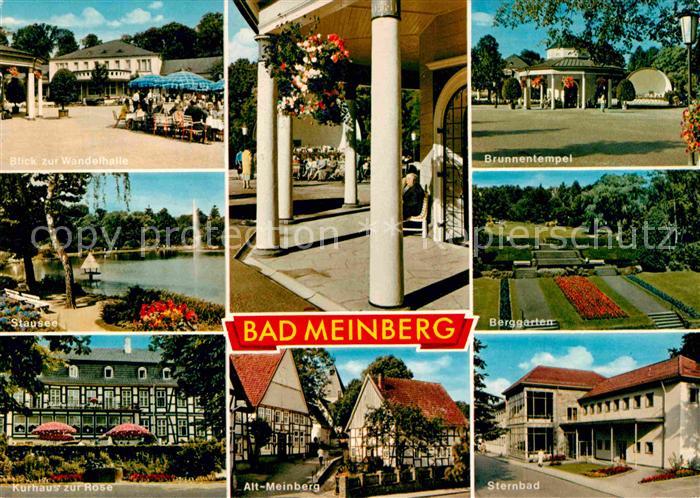 Bad Meinberg Brunnentemple Berggarten Sternbad Kurhaus Wandelhalle Stausee