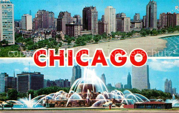 Chicago Illinois Famous Gold Coast Buckingham Fountain