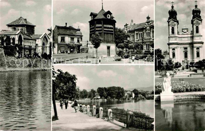 Tata Tovaros Teilansichten Kirche See Promenade