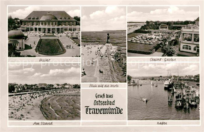 Travemuende Ostseebad Casino Garten Mole Hafen Strand