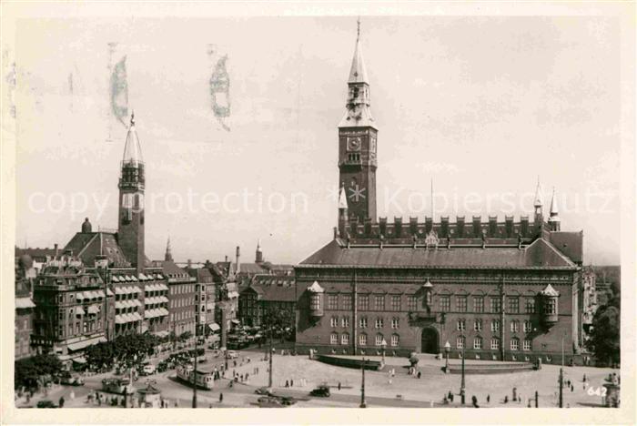 Kobenhavn Radhuspladsen Rathaus Platz