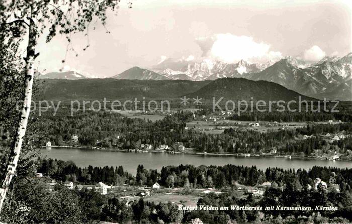 Velden Woerthersee Panorama mit Karawanken