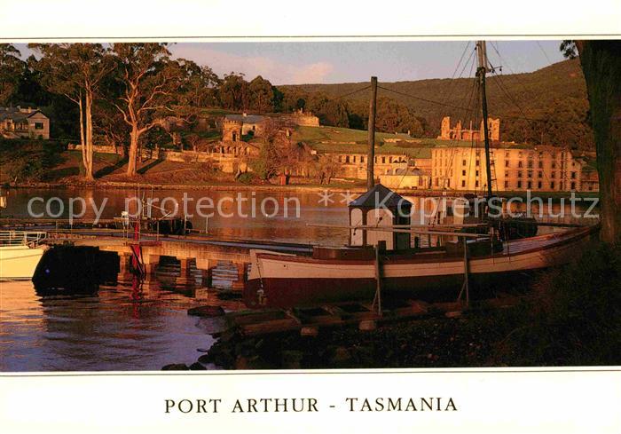 Port Arthur Tasmania Hafen in der Abendsonne