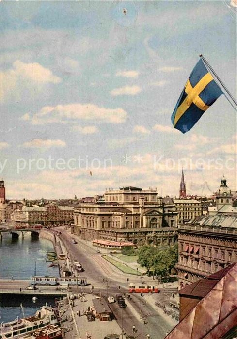 Stockholm Kungl Operan och Karl XII torg Royal Operahouse