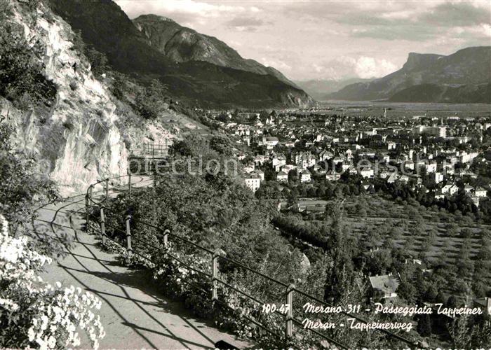 Merano Meran Passeggiata Tappeiner Tappeinerweg Alpenpanorama