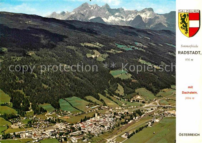 Radstadt Sommerfrische Wintersportplatz Ennstal Dachsteingebirge Fliegeraufnahme