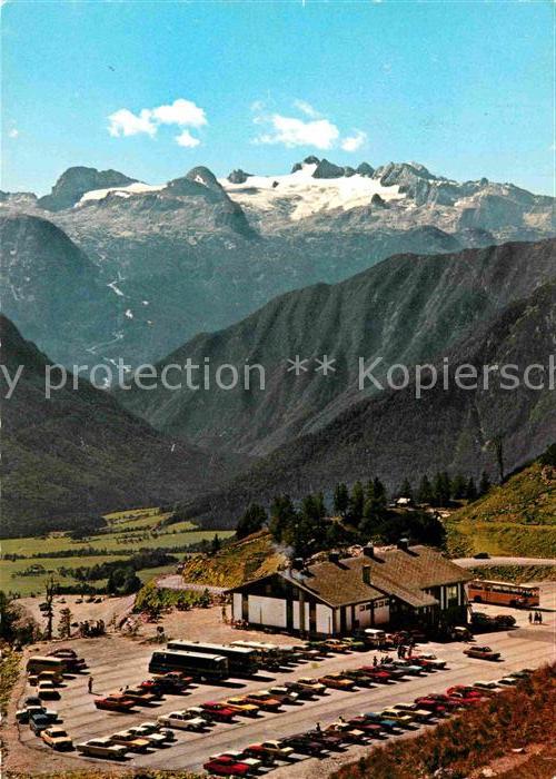 Altaussee Loser Bergrestaurant mit Dachsteingebirge Wandergebiet Skigebiet