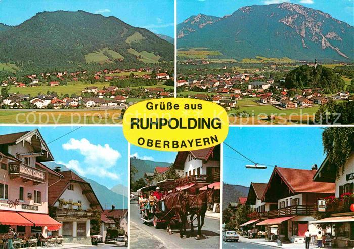 Ruhpolding Bayern Panorama Luftkurort Wintersportplatz Bayerische Alpen Ortsmoti