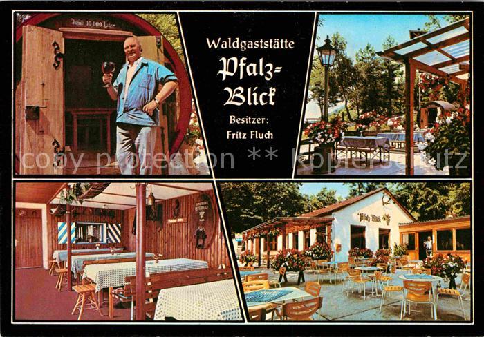 Ruppertsberg Waldgaststaette Pfalzblick Gartenterrasse