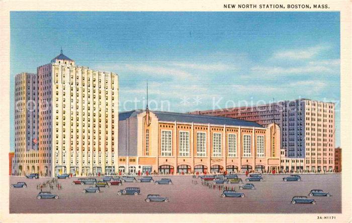 Boston Massachusetts New North Station Illustration