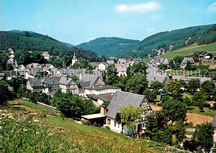 Oberkirchen Sauerland Gaststaette Vogtei Panorama Luftkurort
