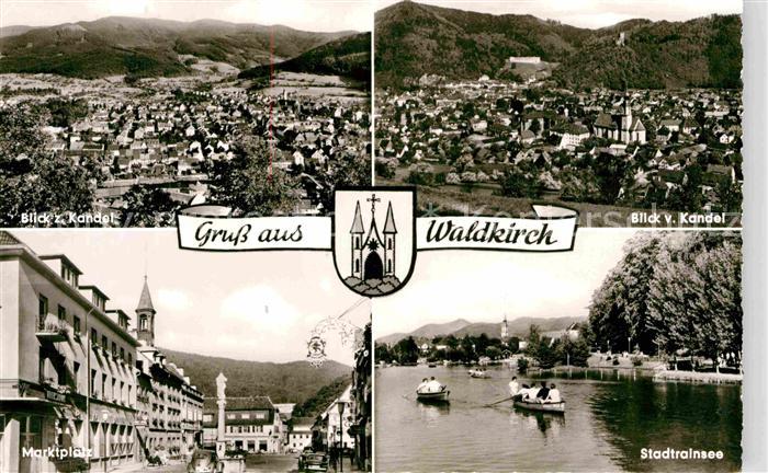 Waldkirch Breisgau Kandel Marktplatz Stadtrainsee
