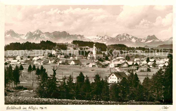 Lechbruck See Tiroler Bergkette