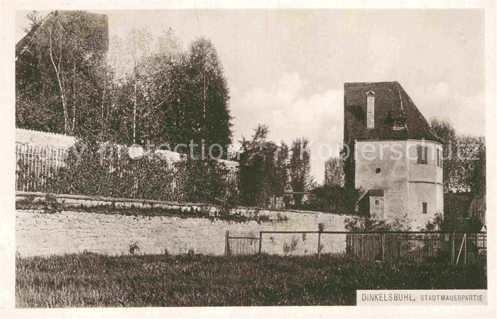 Dinkelsbuehl Stadtmauerpartie