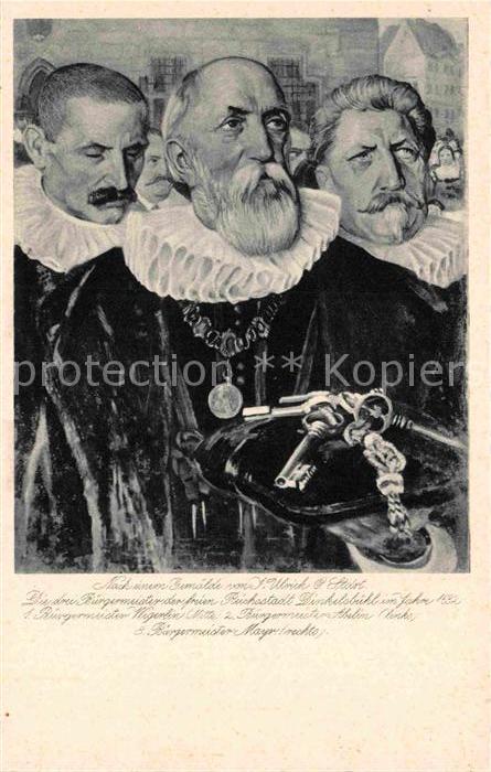 Dinkelsbuehl Die drei Buergermeister