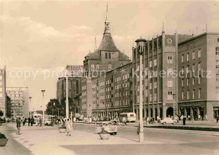 ROSTOCK  CITY Marienkirche in der Langen Strasse