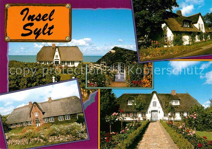 SYLT Insel Schleswig-Holstein Typische Haeuser